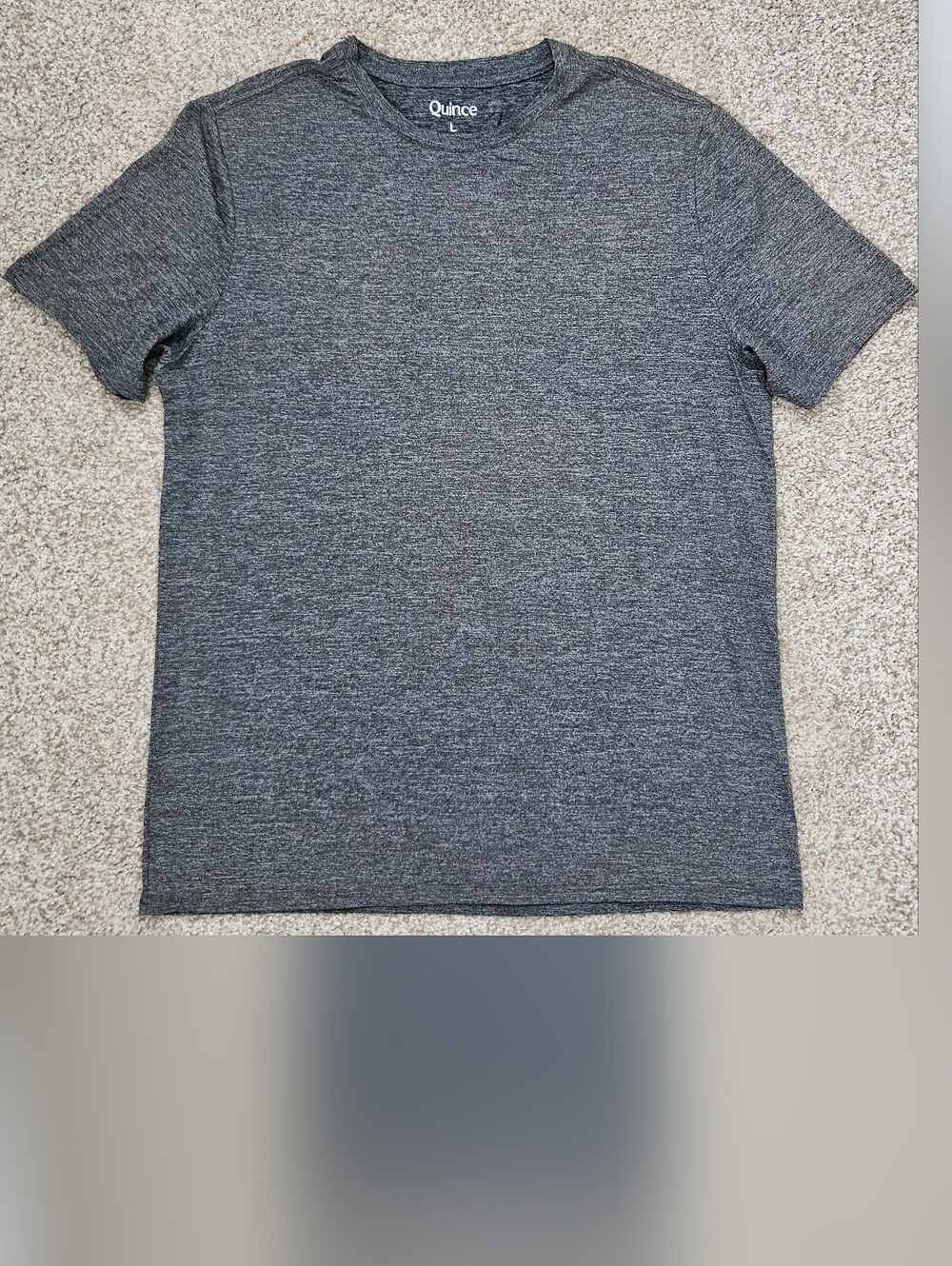 Quince Dark Heather Gray Crewneck Top